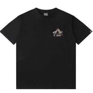 PALACE Black Short Sleeve Tee with Graphic Logo